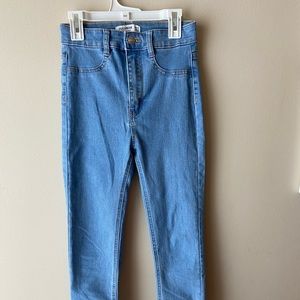 Skinny High Waist Jeans Blue PULL&BEAR size 2